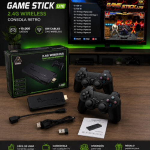 Game stick pad BM8 con más de 20,000 juegos retro