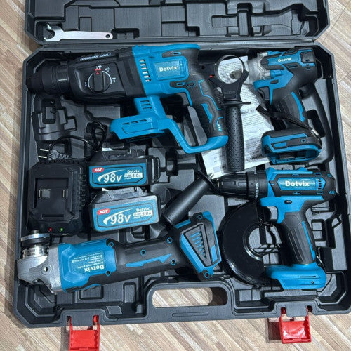 SET DE HERRAMIENTAS 5PZ MAKITA (ROTOMARTILLO, MINITALADRO, TALADRO DE IMPACTO Y PULIDOR)